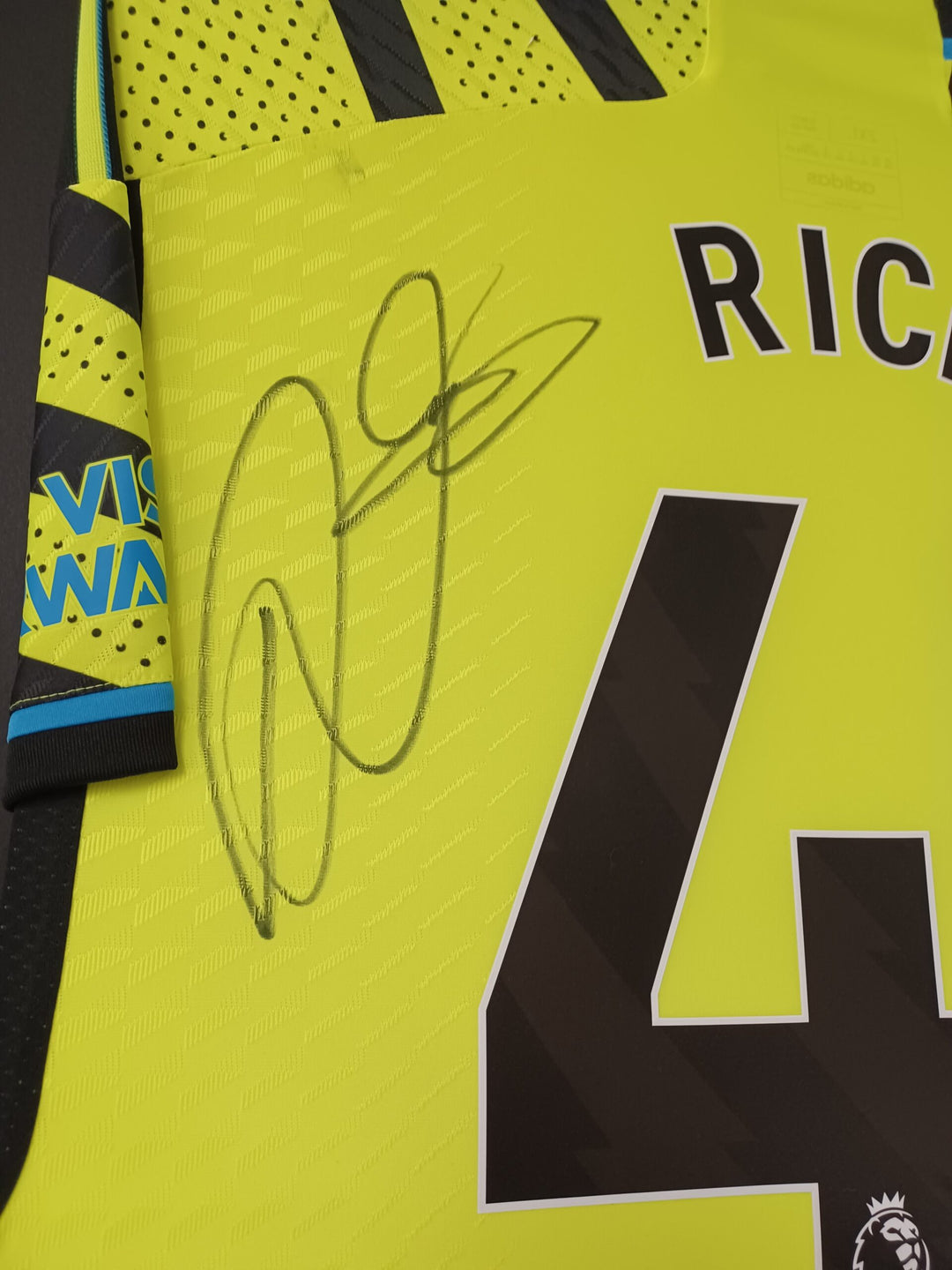 DECLAN RICE SIGNED SHIRT NO 41 ARSENAL FC FRAMED