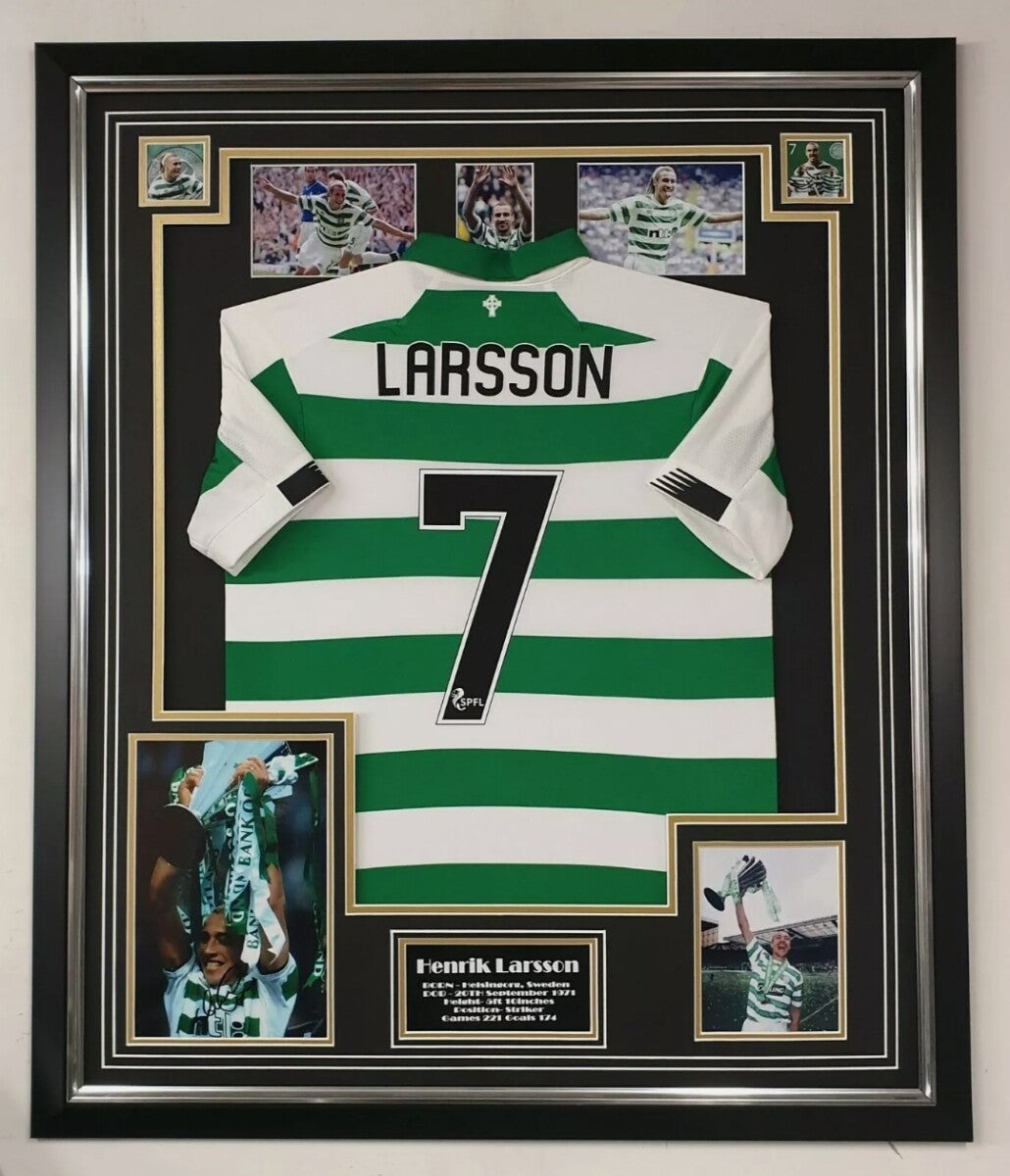 Larsson Shirt with Signed Photo in Frame NEW stock