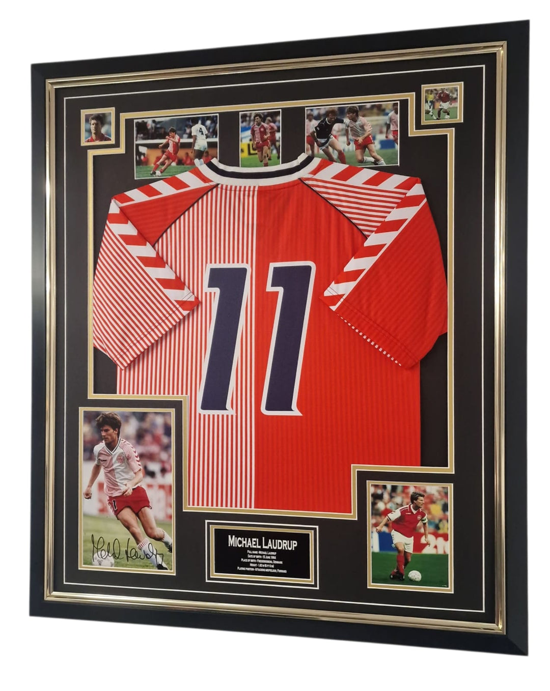 Michael Laudrup Signed Shirt Denmark