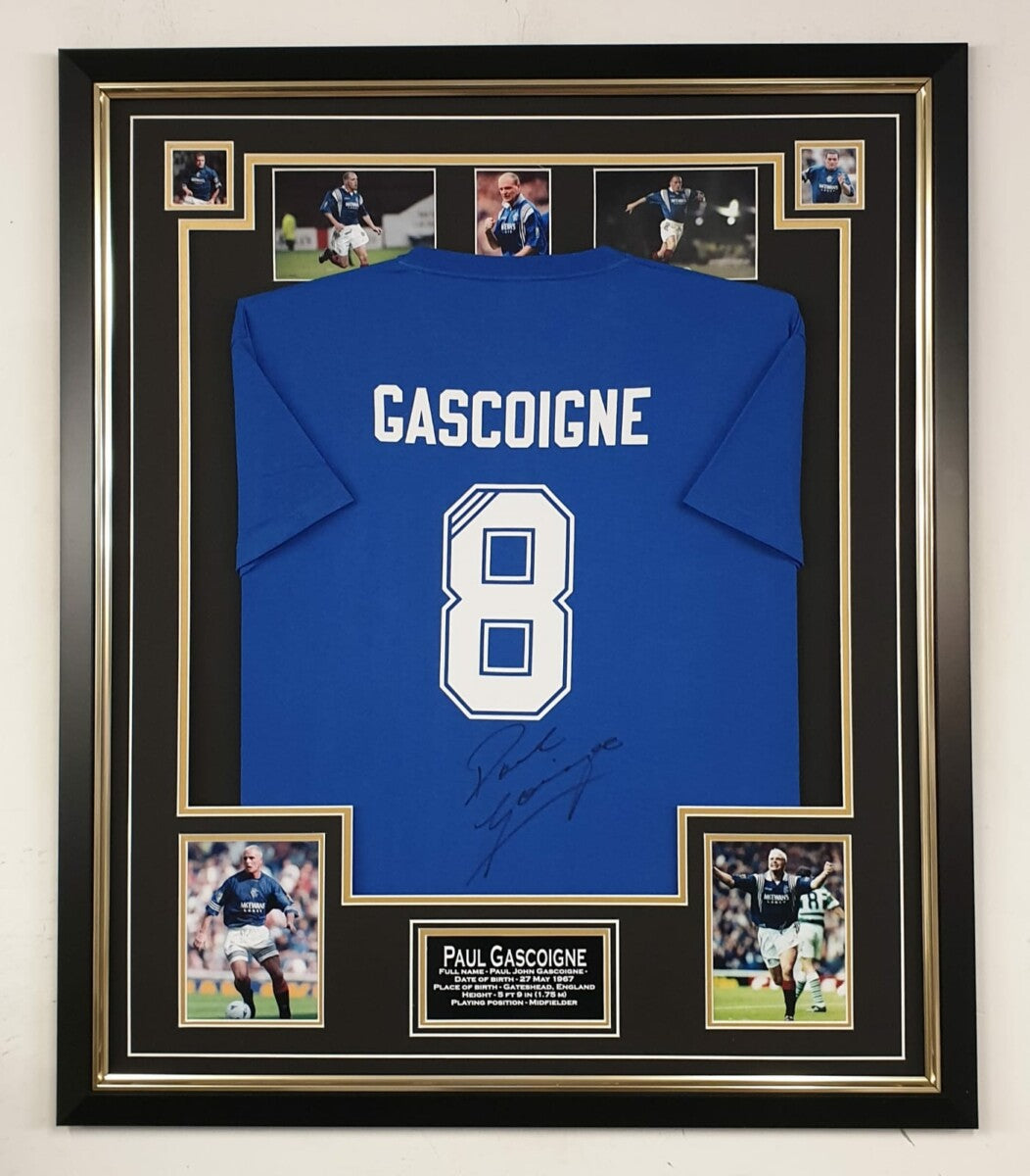 Paul Gascoigne Signed Shirt f