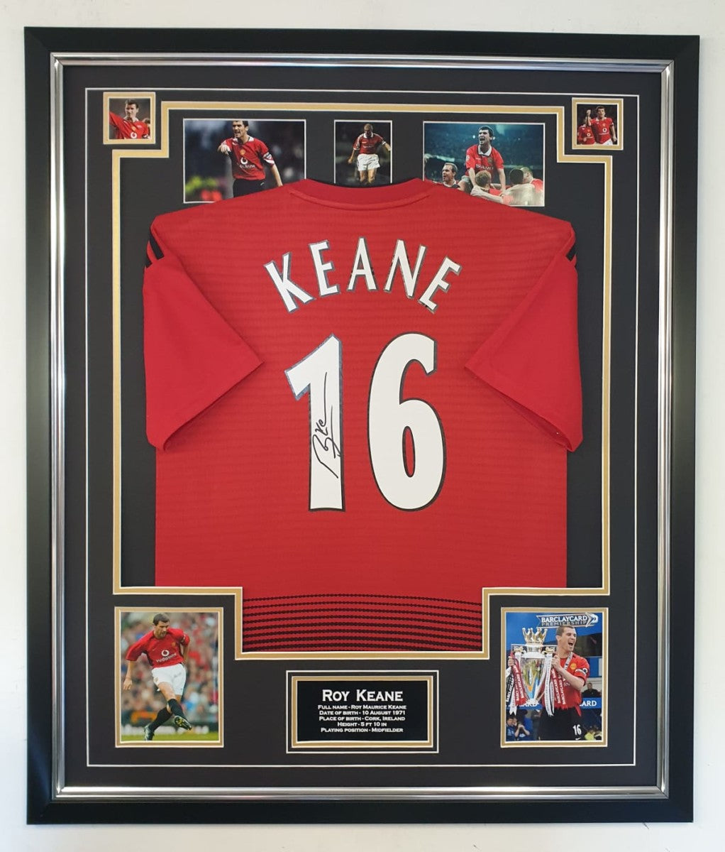 ROY KEANE SIGNED MANCHESTER UTD SHIRT