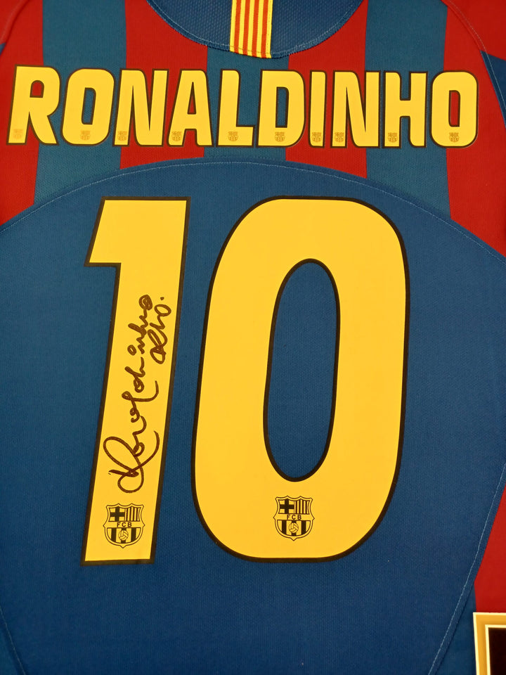 Ronaldinho of Barcelona Signed Shirt