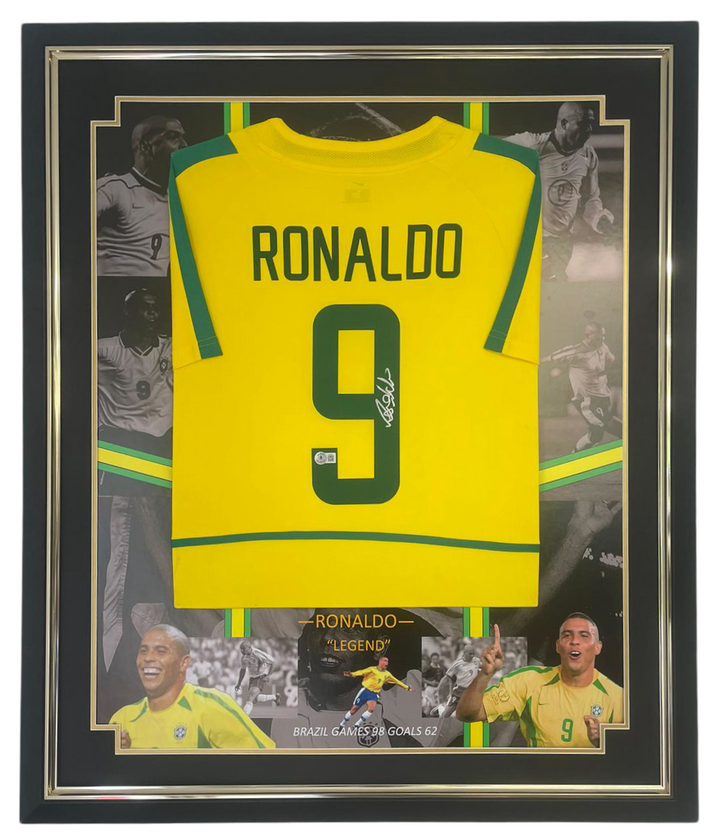 Ronaldo of Brazil Signed Shirt Silver Pen