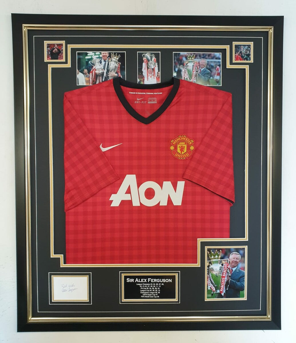 Sir Alex Signed Photo with Man Utd Shirt 2