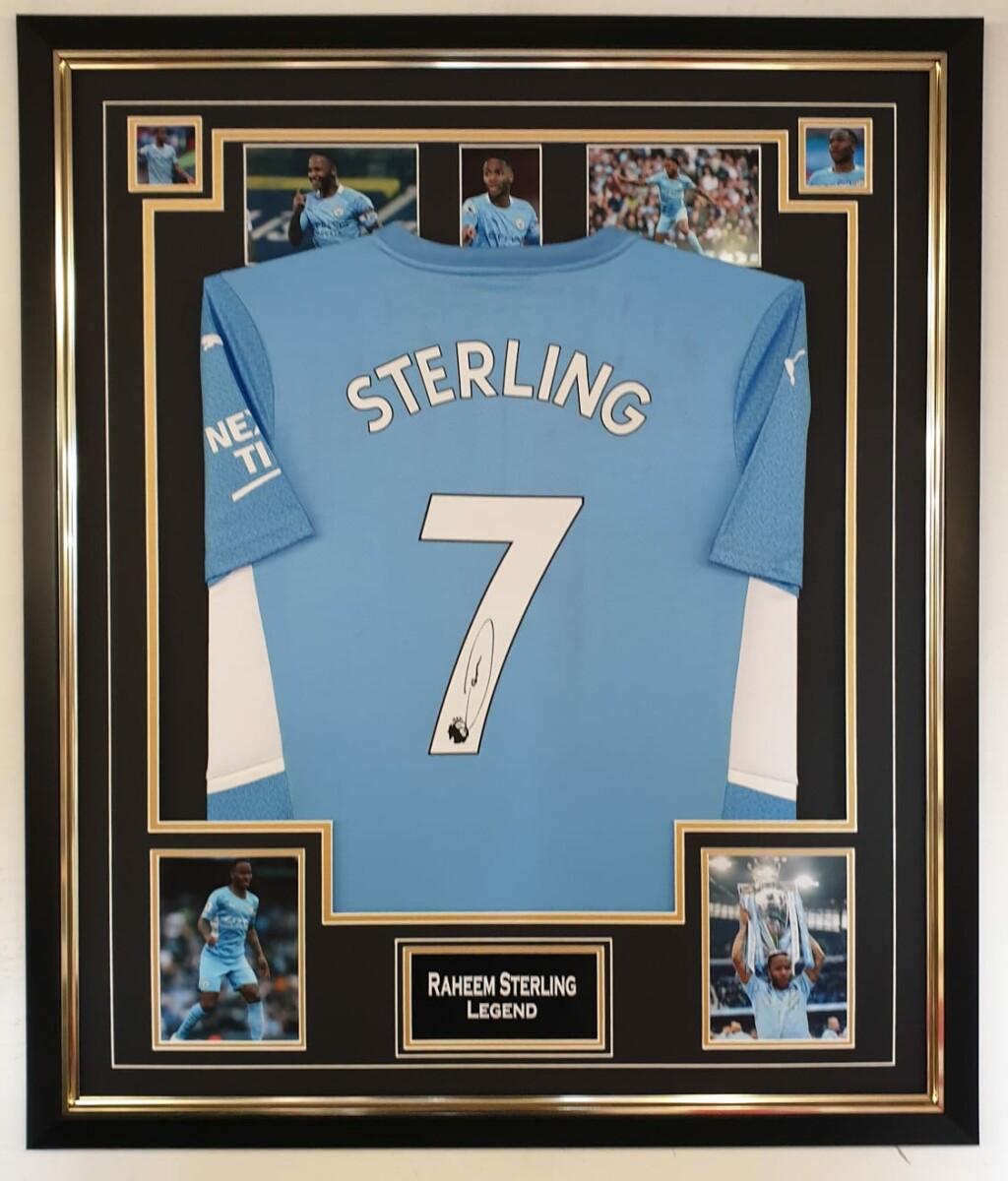 Sterling Signed Manchester City Shirt