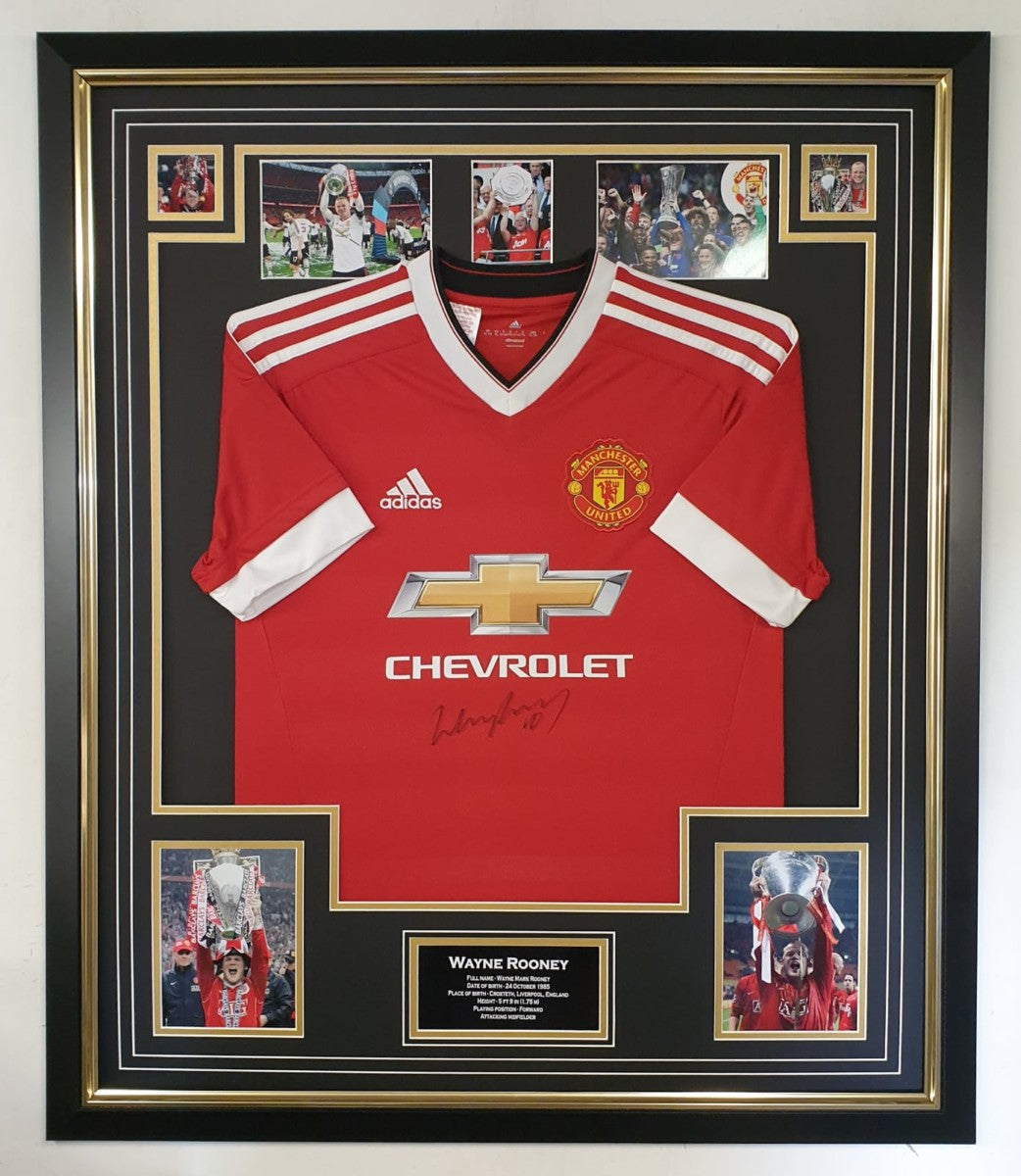 WAYNE ROONEY SIGNED MAN UTD SHIRT