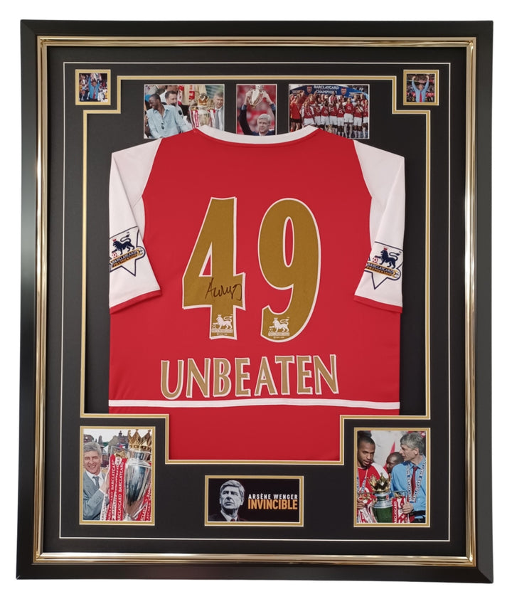 Arsene Wenger of The Invincibles Signed Shirt