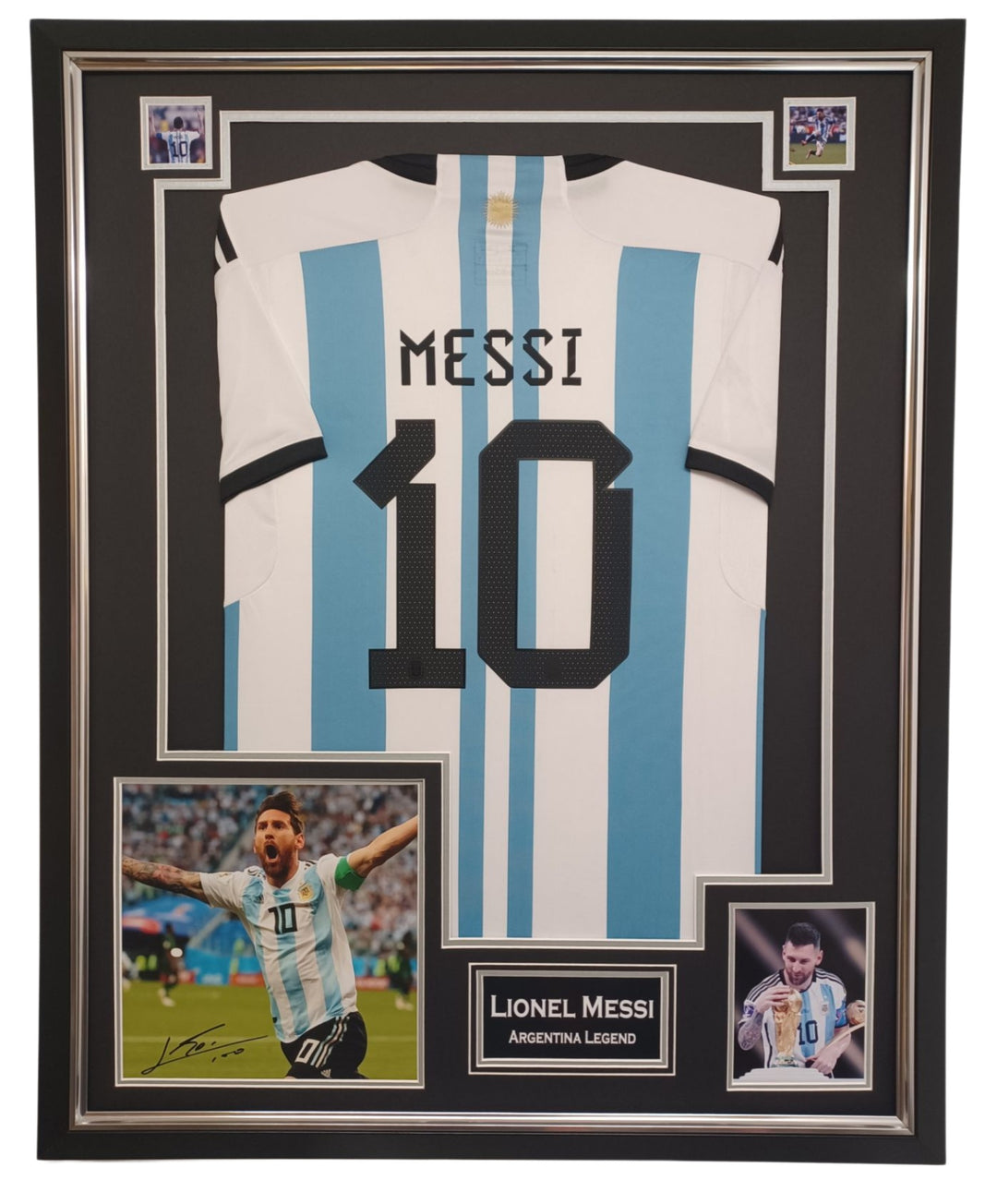 Lionel Messi Signed Photo with Shirt