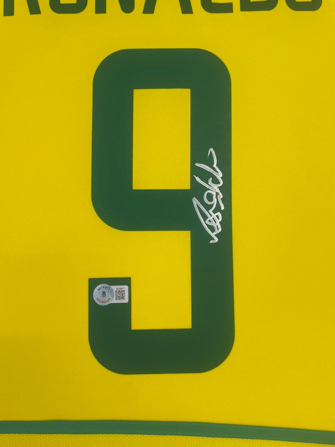 Ronaldo of Brazil Signed Shirt Silver Pen