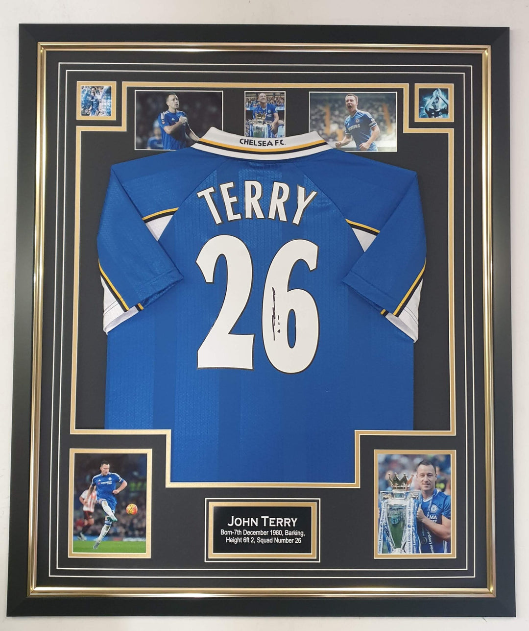 John Terry Signed Chelsea Football Shirt Framed